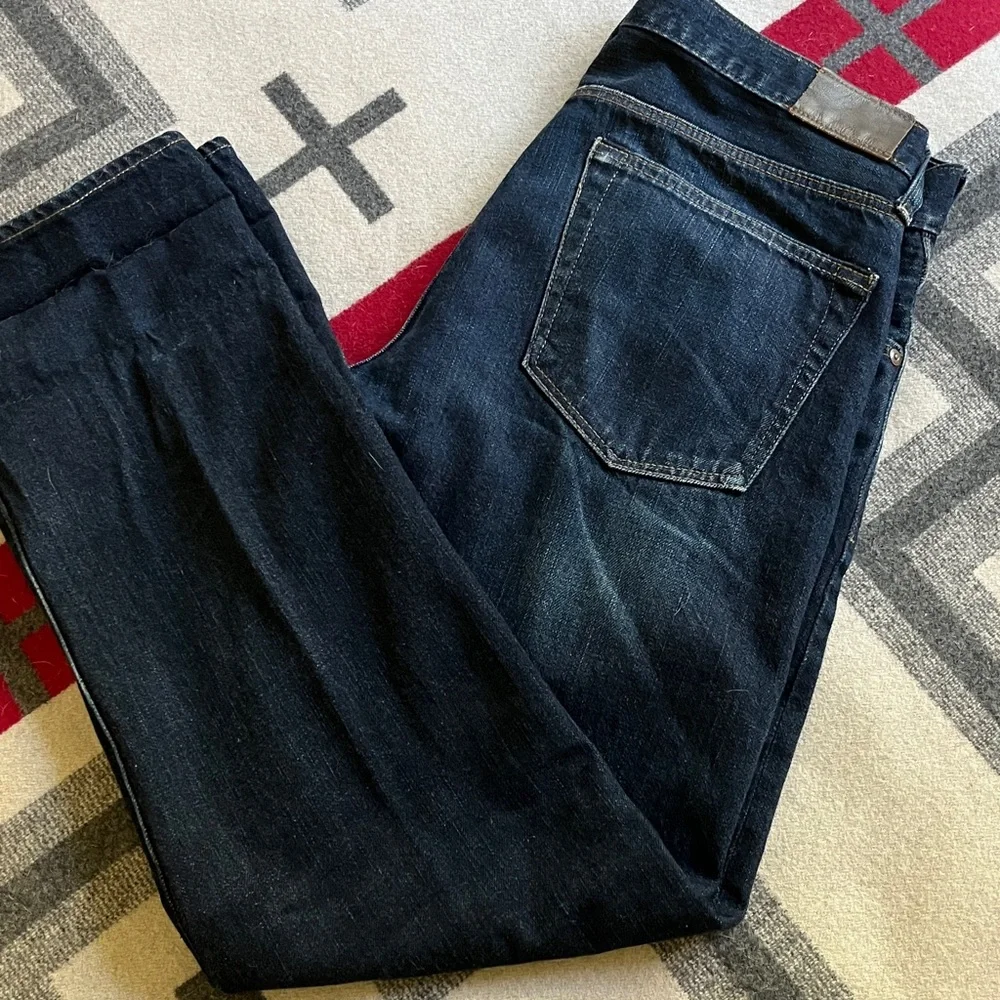 J. Crew Dark Indigo Straight Leg Jeans - Picture 6 of 6